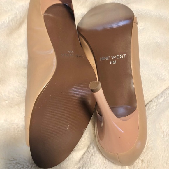 🆕Nine West Blush Peep Toe Pumps Size 8 - Picture 6 of 8